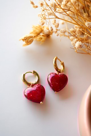 Créoles Charlie - Rouge