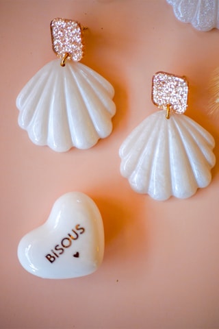 Boucles d'oreilles Cléa - Blanc