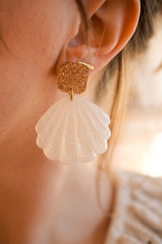 Boucles d'oreilles Cléa - Blanc