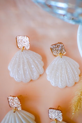 Boucles d'oreilles Cléa - Blanc