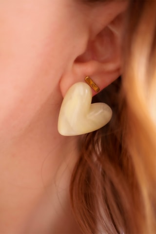 Boucles d'oreilles Cora - Blanc