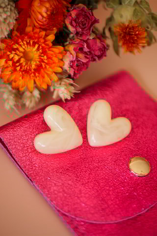 Boucles d'oreilles Cora - Blanc