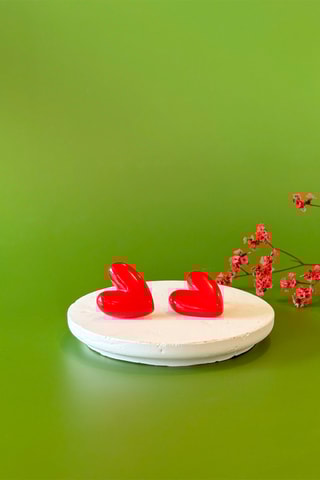 Boucles d'oreilles Cora - Rouge