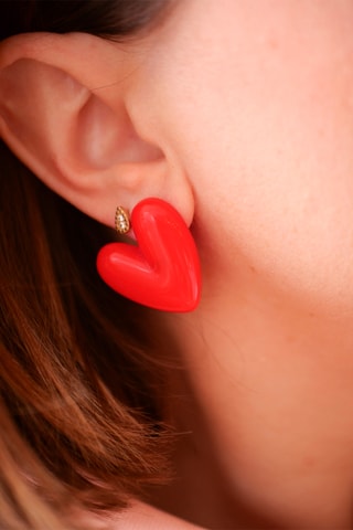 Boucles d'oreilles Cora - Rouge