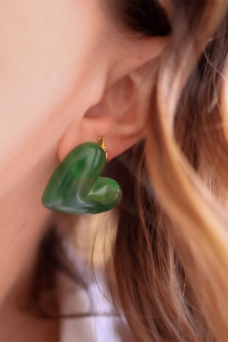 Boucles d'oreilles Cora - Vert