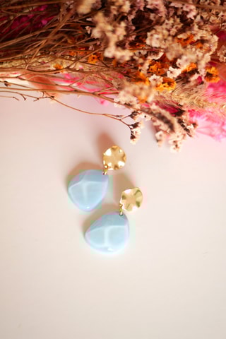 Boucles d'oreilles Edith - Ciel