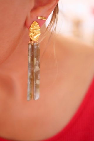 Boucles d'oreilles Evie - Kaki