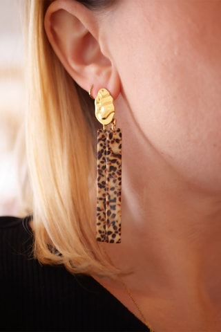 Boucles d'oreilles Evie - Beige