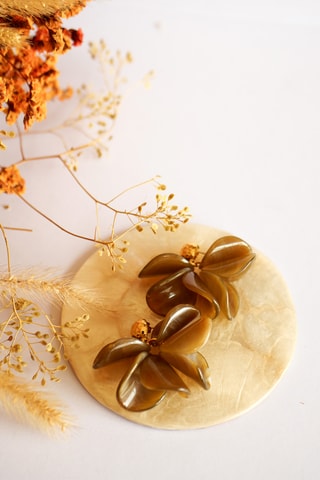 Boucles d'oreilles Gloria - Marron