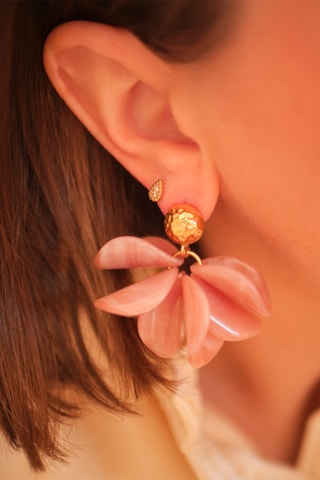 Boucles d'oreilles Gloria - Rose