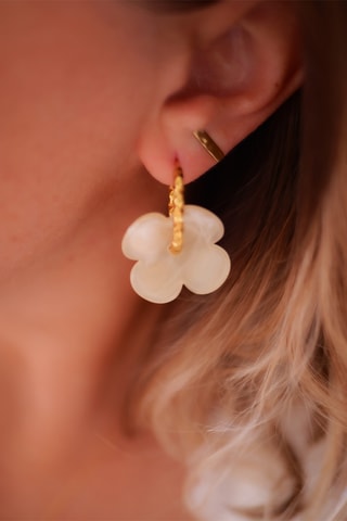 Créoles Isia - Ecru