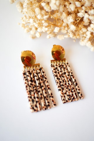 Boucles d'oreilles Janis - Beige