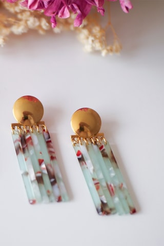 Boucles d'oreilles Janis - Vert