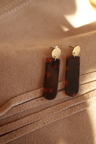 Boucles d'oreilles Lia - Marron