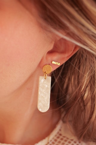 Boucles d'oreilles Lia - Ecru