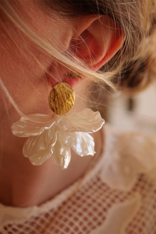 Boucles d'oreilles Lili - Blanc
