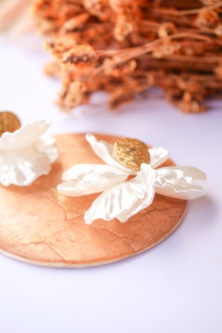 Boucles d'oreilles Lili - Blanc