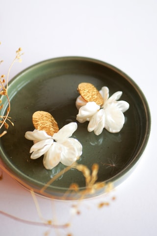 Boucles d'oreilles Lili - Blanc