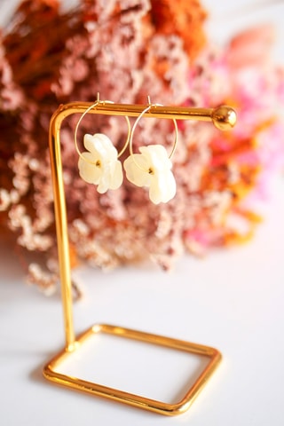 Créoles Lina - Ecru