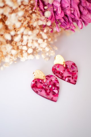 Boucles d'oreilles Maé - Rose