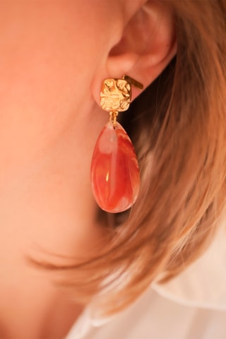 Boucles d'oreilles Marla - Marron