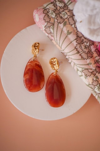 Boucles d'oreilles Marla - Marron
