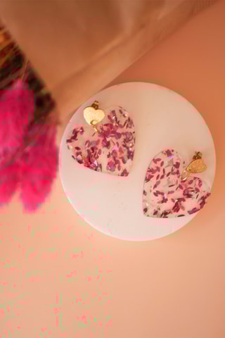 Boucles d'oreilles Maxi - Rose