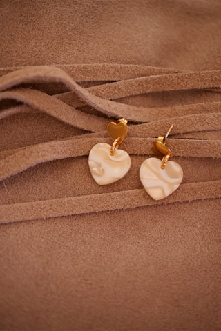 Boucles d'oreilles Mini-Maé - Beige