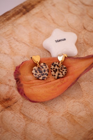 Boucles d'oreilles Mini-Maé - Beige