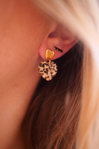 Boucles d'oreilles Mini-Maé - Beige