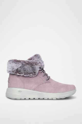 Bottines fourrées en cuir On-The-Go Joy - Rose