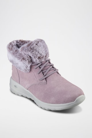 Bottines fourrées en cuir On-The-Go Joy - Rose