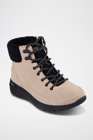 Bottines fourrées en cuir Glacial Ultra - Beige