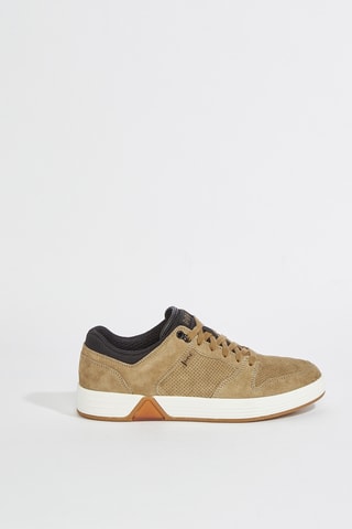 Baskets en nubuck Alpha - Marron clair