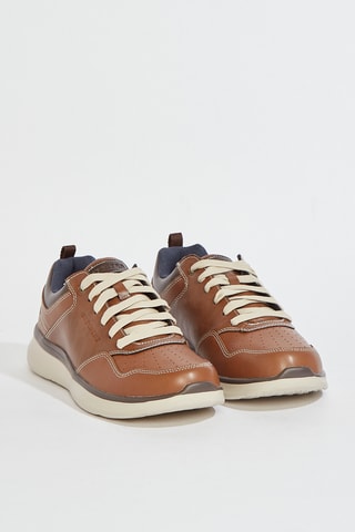 Baskets en cuir Delson 2.0 - Camel