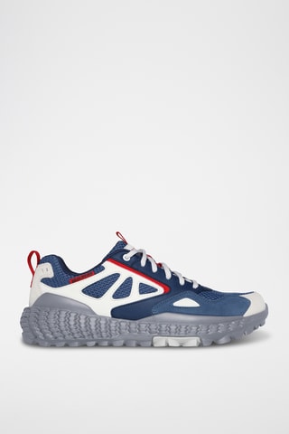 Baskets en cuir Skechers Monster - Bleu marine et rouge
