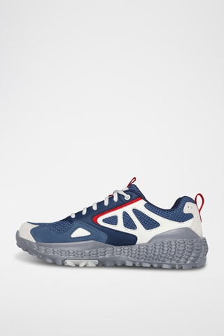 Baskets en cuir Skechers Monster - Bleu marine et rouge