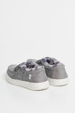 Tennis fourrées Skip Cute - Gris clair chiné