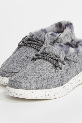 Tennis fourrées Skip Cute - Gris clair chiné