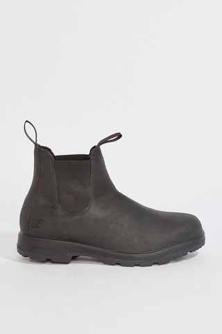 Boots Chelsea en cuir Molton - Noir