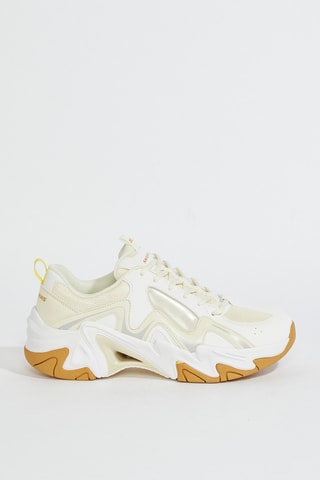 Baskets Stamina - Blanc et jaune