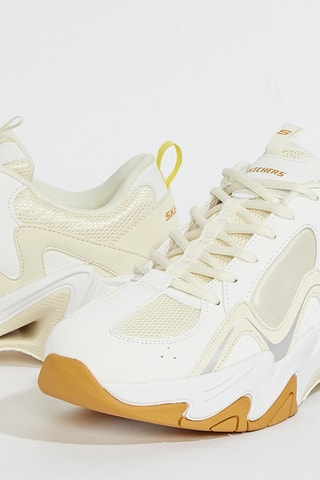 Baskets Stamina - Blanc et jaune