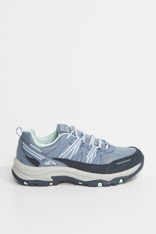 Baskets en cuir Trego - Bleu-gris