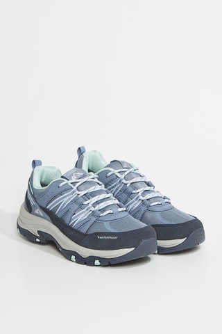 Baskets en cuir Trego - Bleu-gris