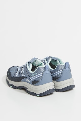 Baskets en cuir Trego - Bleu-gris