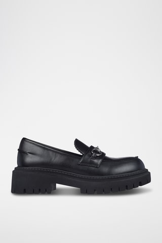 Mocassins à talons Modern Rugged - Noir