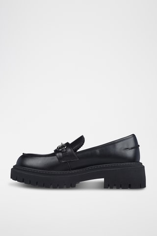 Mocassins à talons Modern Rugged - Noir