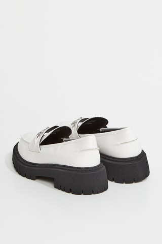 Mocassins à talons Modern Rugged - Blanc