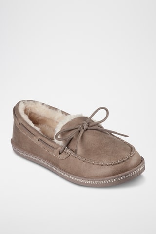 Chaussures bateau fourrées Cozy Campfire - Taupe