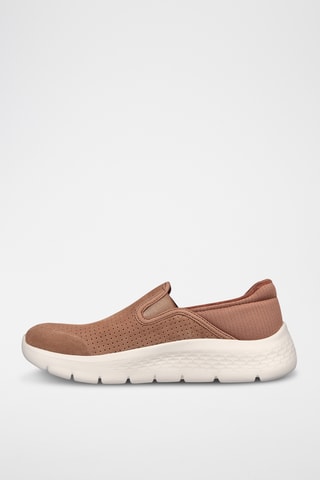 Slip-on en cuir Go Walk Flex - Marron